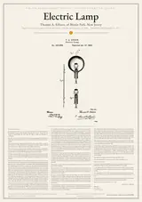 Thomas A. Edison: Electric-Lamp, US Patent 223,898
