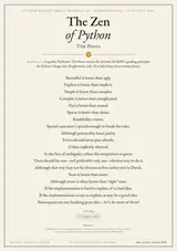 PEP 20: The Zen of Python